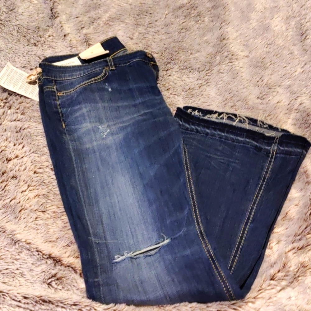 Dondup Bootcut Jeans Lightly Distressed